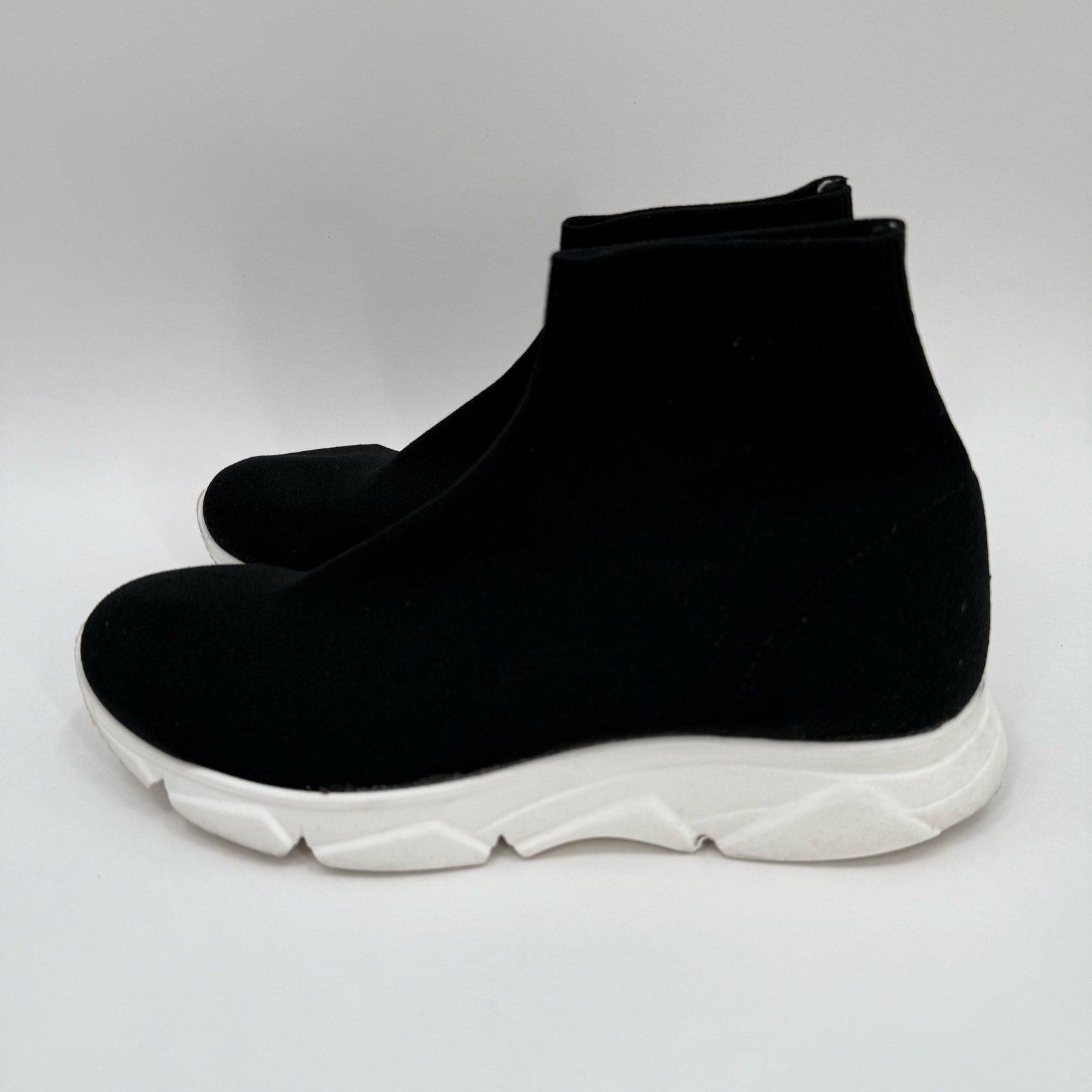 8 By Yoox Shoes Size 41 (Us 11) Slip On Sock Stretch Black Athleisure Designer — image 6 of 8